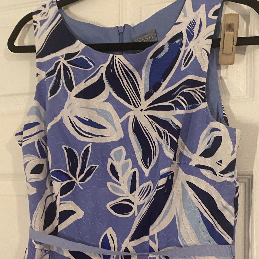 Rabbit Rabbit Rabbit designs Floral Blue Sleeveless Dress - Picture 2 of 6